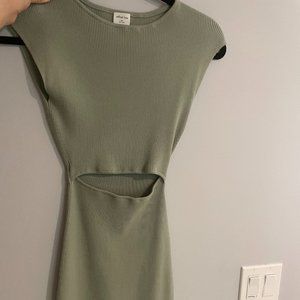 Wilfred Free Cut-Out Knit Mini Dress